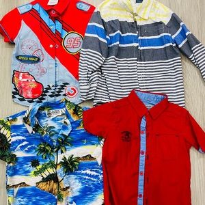 Bundle of 4 used Boys shirts 3t